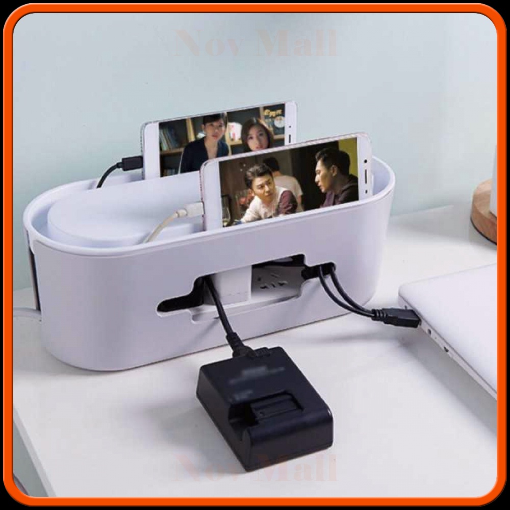 Kotak Organizer Kabel Charger Wire Cable Management Box -ST659