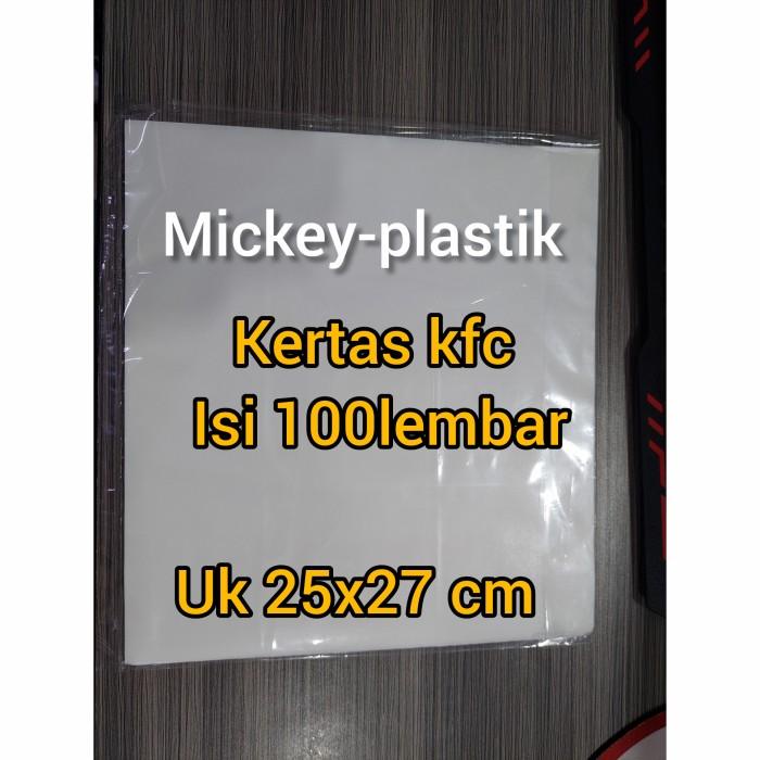 Kertas Nasi Kfc Mcd / Kertas Burger / Kebab Anti Minyak @100 Lembar