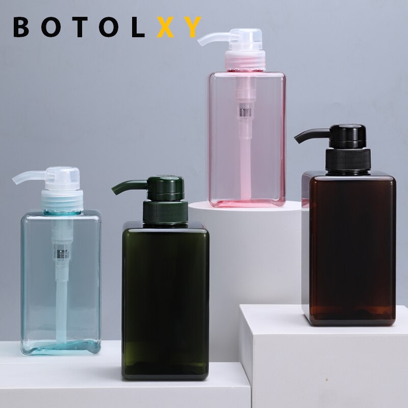 Botol Pump Sabun Cair / Lotion / Shampoo Plastik Tebal Import 450ml