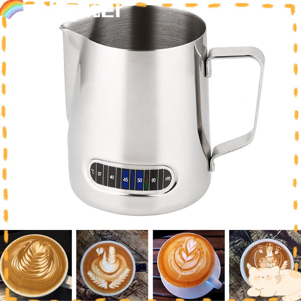 Solighter Milk Frothing Pitcher Latte Art Dengan Display Suhu Pitcher Kukus Kopi Susu