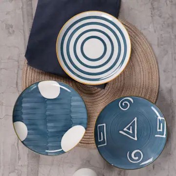 Piring makan Appetite 25 Cm Set 3 Pcs Fujiri Piring Makan Biru10436253