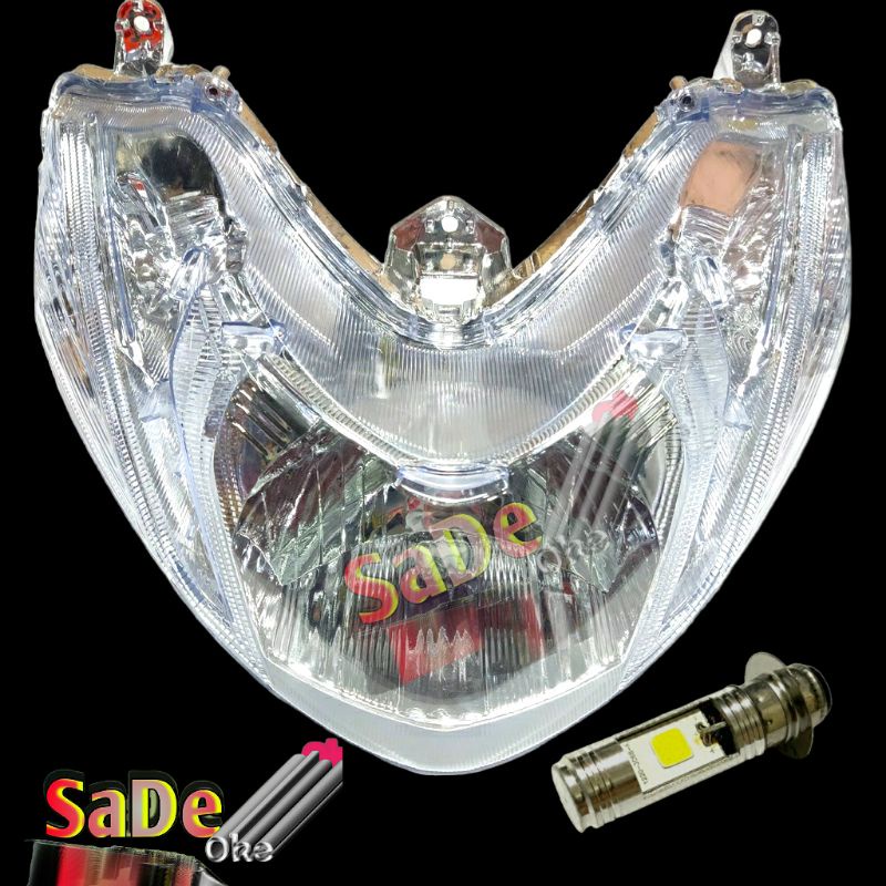 lampu depan reflektor reflector mio m3 , mio z ,mio 125 BOHLAM LED