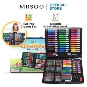 

MIISOO SET Crayon 208 PCS Set Pensil Warna Pastel Pensil Minyak 150PCS