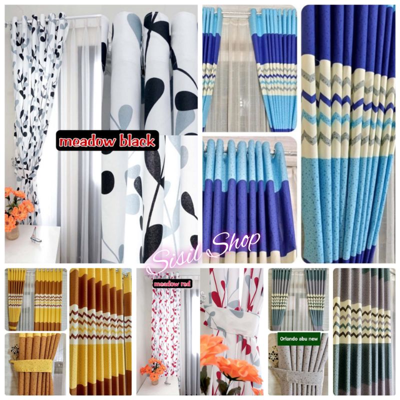 Gorden Smokring Ukuran 135x230 Gratis Ikat Tali Gorden