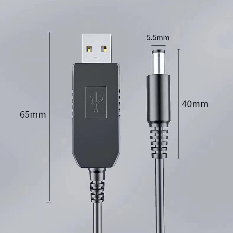 Zzz 5V Kabel Konverter Step Up Tegangan USB 5V Ke DC8.4V/9V/12V Kabel Power Supply