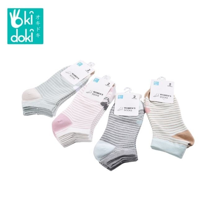 OKIDOKI WOMEN SOCKS 2PAIRS/SET DESIGN -19SW572 SW - KAOS KAKI 2 PASANG