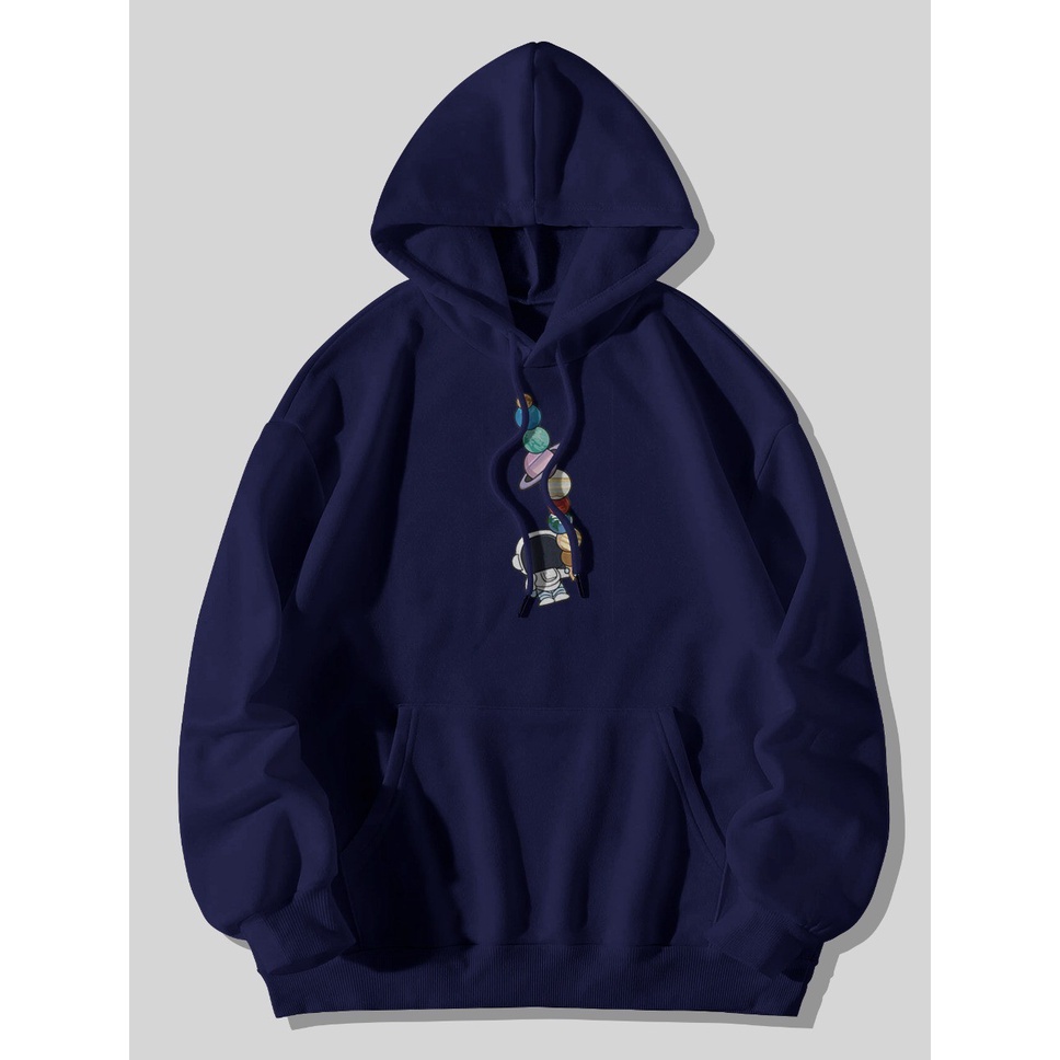 Sweater Hoodie Pria Nasa Planet Mocca| Jumper Pria Hoodie Unisex Premium