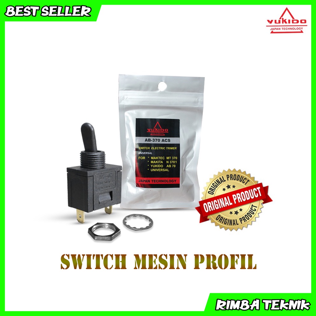 Saklar Gerinda Profil Trimmer Switch MT370 | Switch Profil On Off Mesin Profil Kayu Termurah