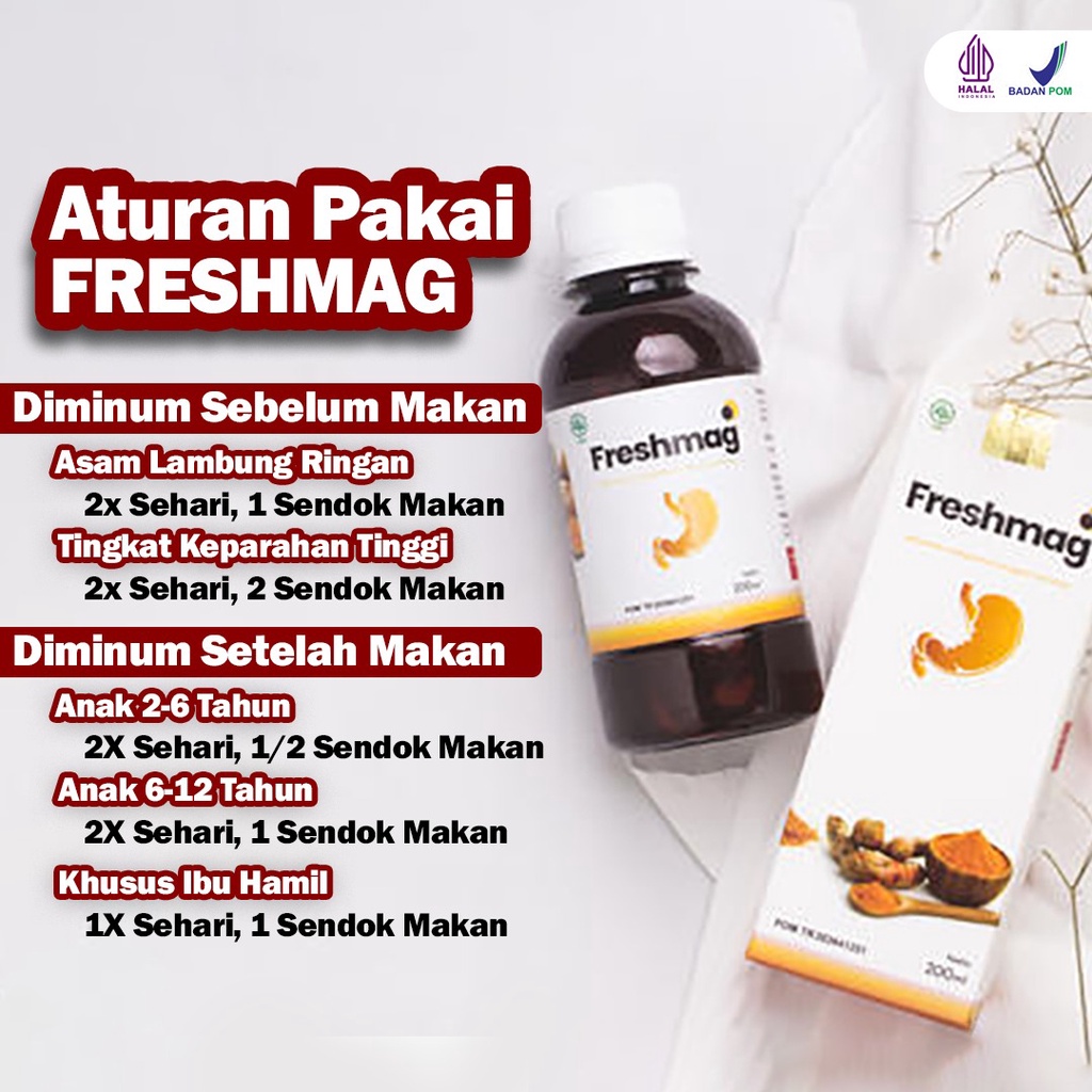 Freshmag Paket 2 botol - Freshmaag Madu Herbal Atasi Asam Lambung  Gerd  Maag Kronis