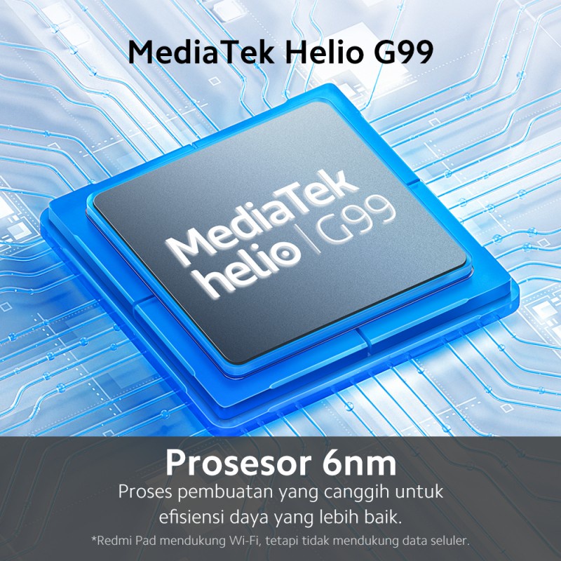 Redmi Pad RAM 6/128GB MediaTek Helio G99 10.61 inch 2K 90Hz Resolution