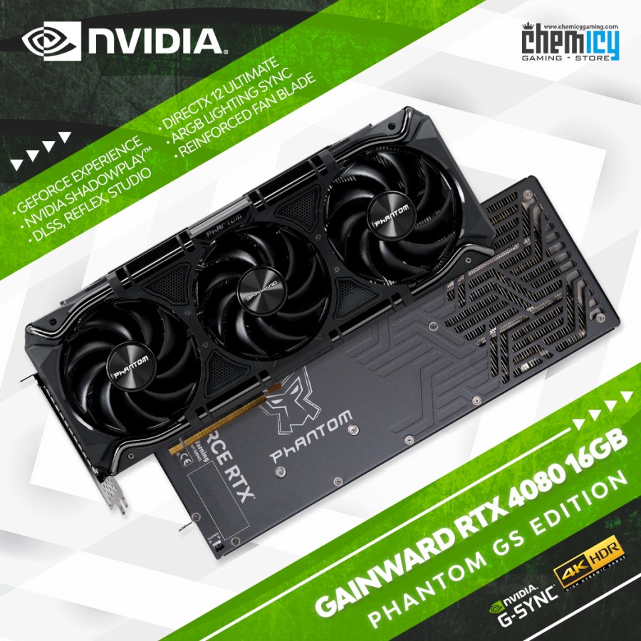 Gainward Nvidia GeForce RTX 4080 Phantom GS 16GB GDDR6X