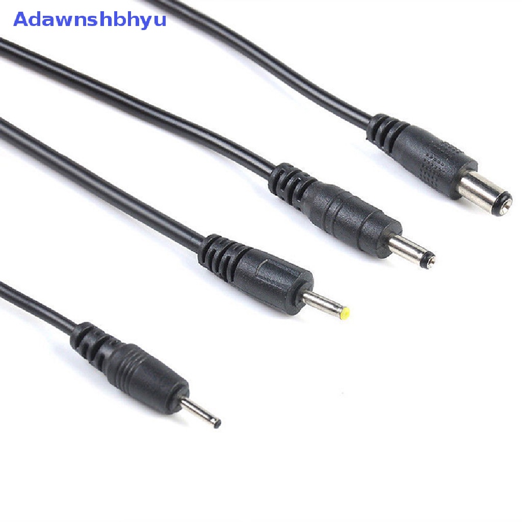 Adhyu USB Port to 2.5 3.5 4.0 5.5mm 5V DC Barrel Jack Kabel Listrik Cord Connector Black ID