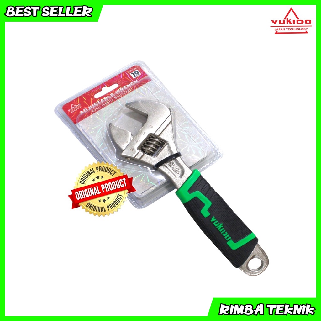 Kunci Inggris Yukido 10 Inch Adjustable Wrench 250mm Cr-V