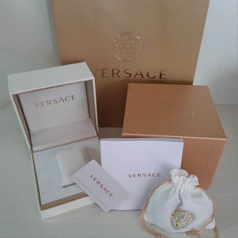 Kotak box jam tangan merk VERSACE watch model Original fullset