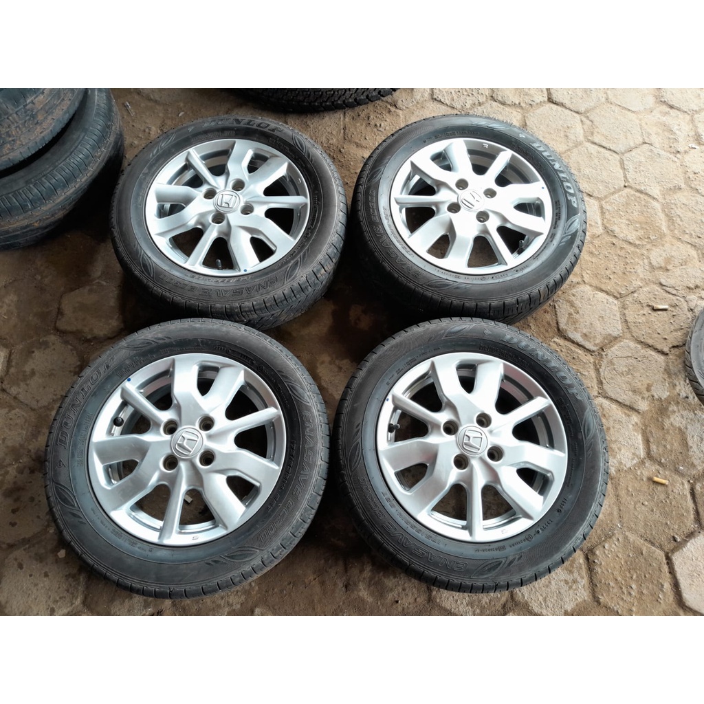 veleg stadar mobil brio ring 14 + ban dunlop 175/65 r14