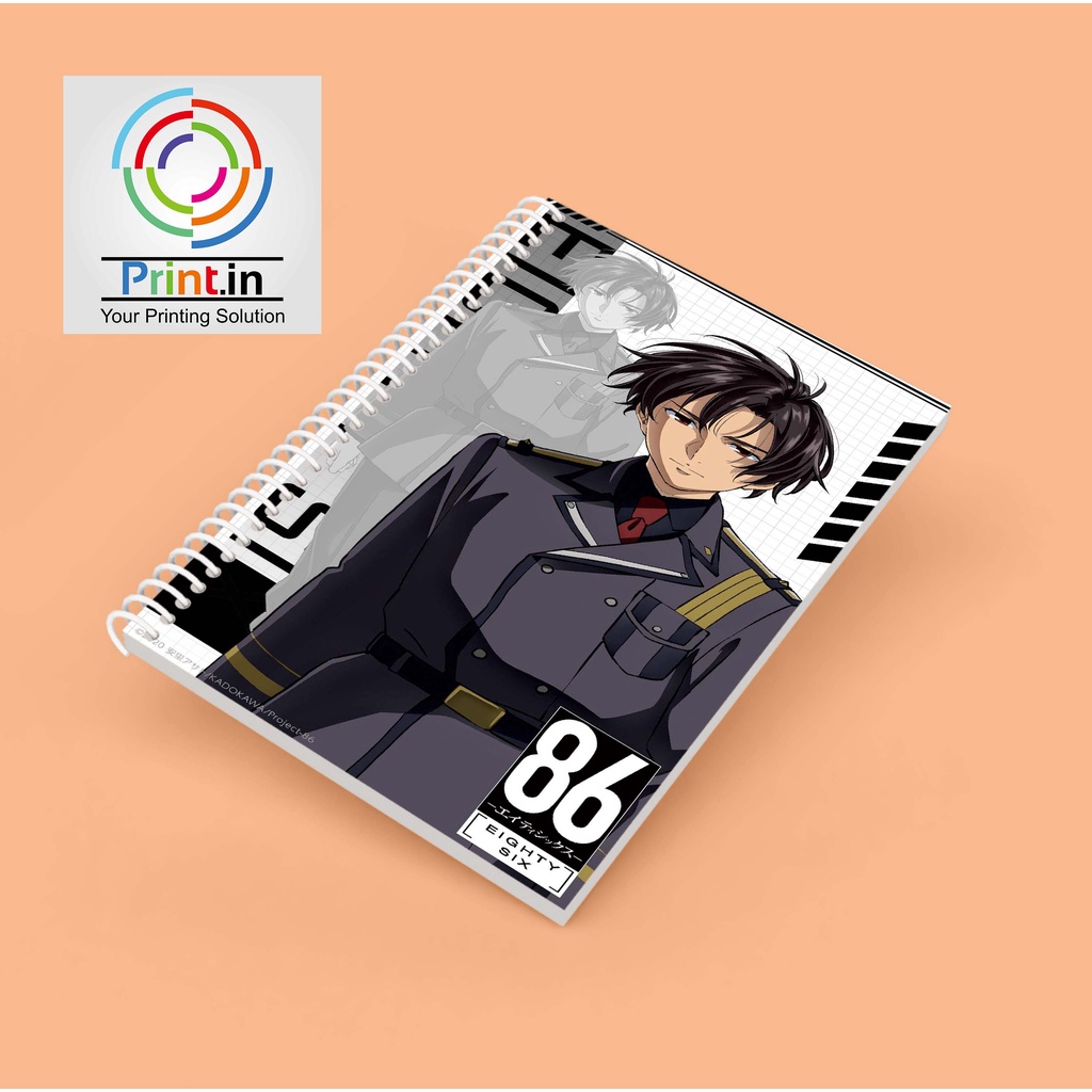 

Notebook Spiral Anime 86 Eighty Six Shinei Nouzon Hardcover dan Softcover