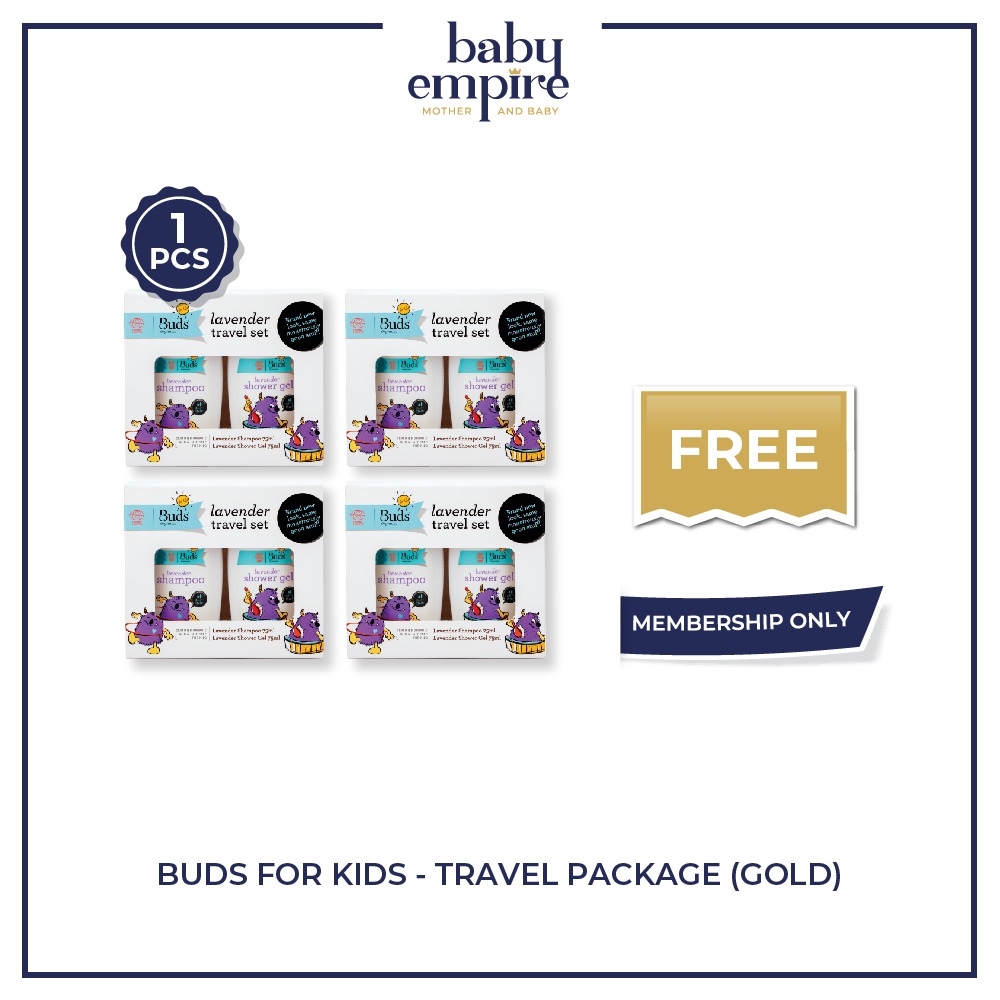 Free 1pcs - Buds Organics - Buds Organics for Kids - Travel Package (Gold)