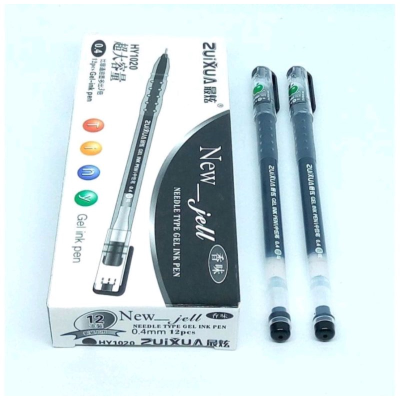 

[1pack) PROMO PULPEN GEL ZUIXUA NEW GEL 0,04mm Isi 12pcs
