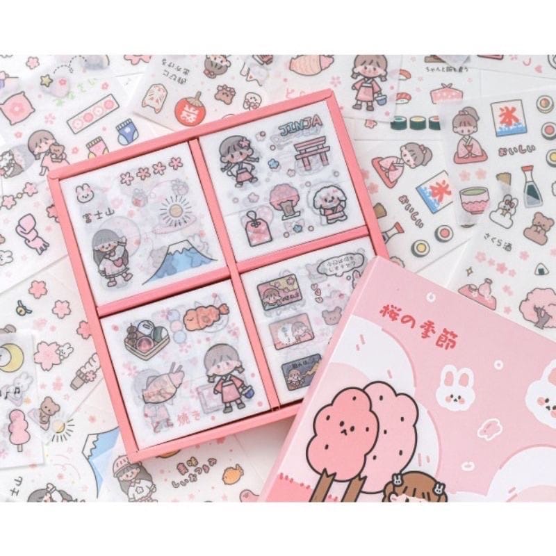 matahari grosir - STIKER MOMO STIKER VIRAL 3 PAPAN FREE KUAS