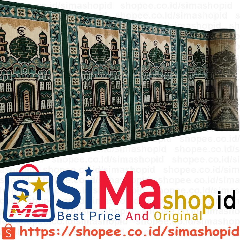 Karpet Sajadah Masjid Mushola Roll Medinah Medenna Madeena Mdgra 1.05m X 5.7m Sejadah