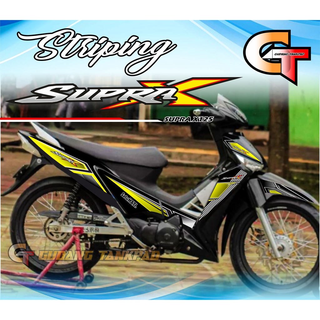 STRIPING VARIASI SUPRA X 125 / CW / STIKER SUPRA X 125 / STRIPING VARIASI SUPRA X 125 / GRAFIS/SETRI
