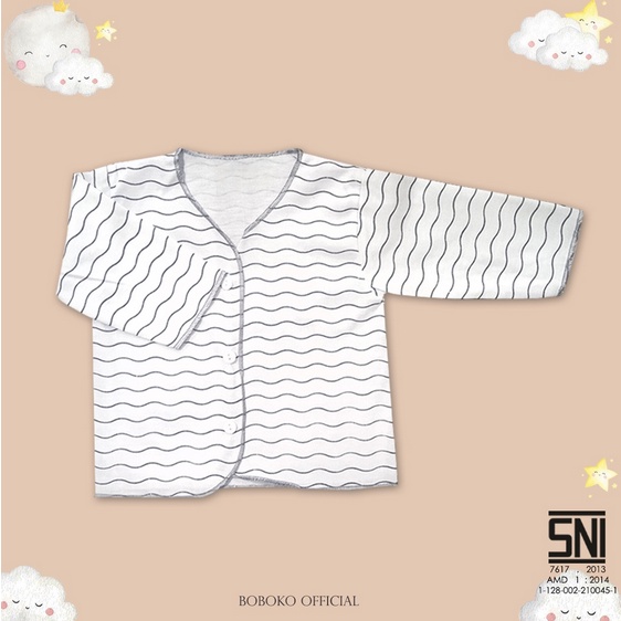 Baju Bayi piyama seri kombinasi comfy grey 0-3 bulan