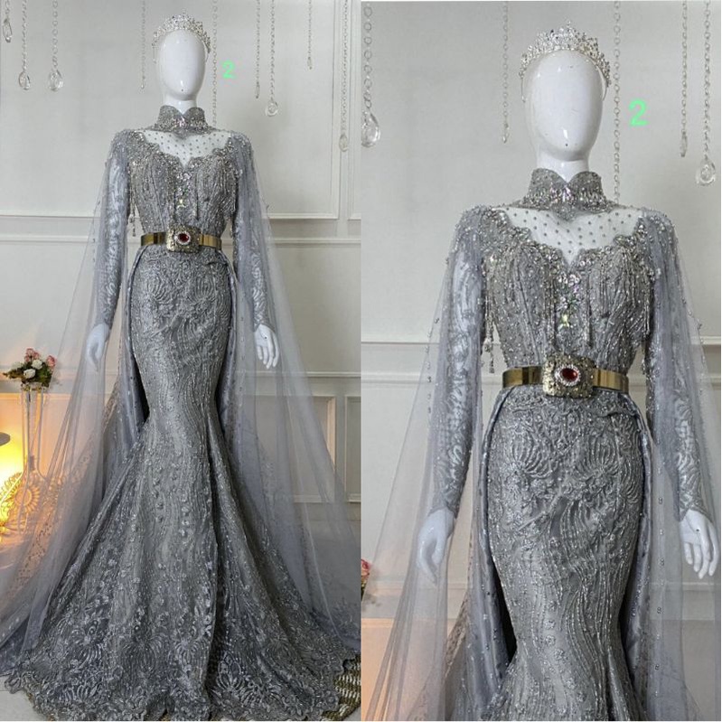 GAUN SLIM BEREKOR//GAUN PENGANTIN FULL PAYET//GAUN WEDDING MEWAH//BAJU
