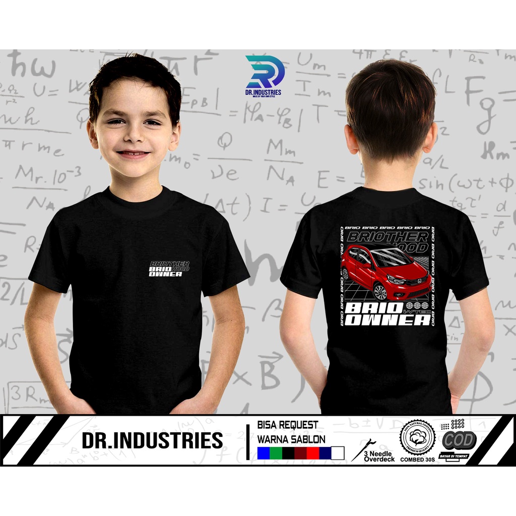 Kaos Anak Brio Owners Indonesia New Style 2022 Terbaru Modifikasi - DR INDUSTRIES