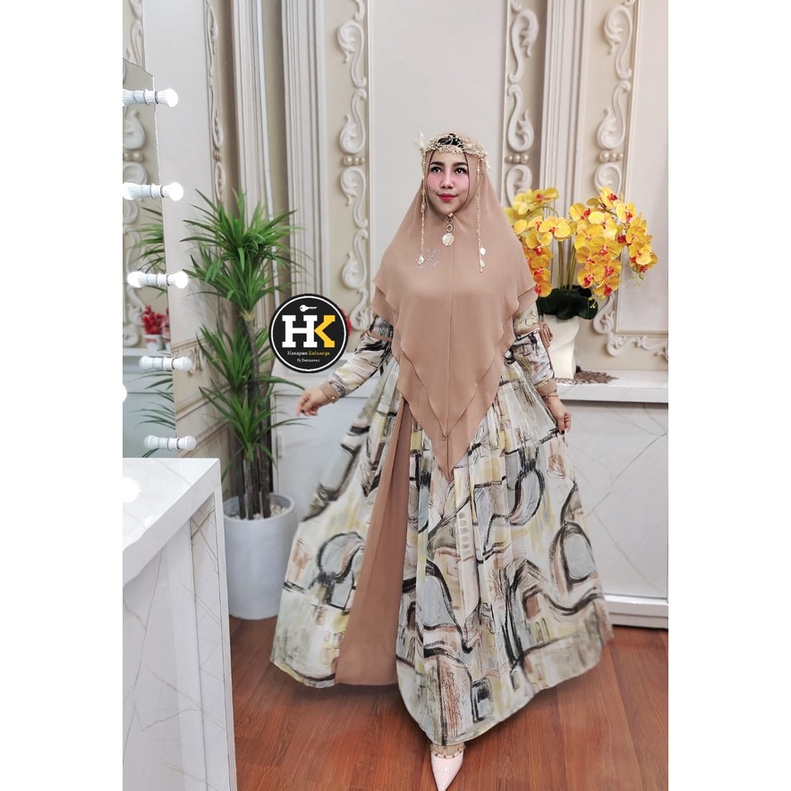 Delisa Syar'i Series HK By Dermawan ORI Hijab Gamis Syari Kekinian BestSeller Terlaris Termurah Original Syari