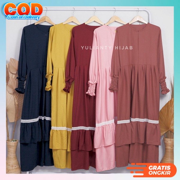 Gamis Remaja Murah Bju Gmis Import Bj Terbaru 2023 Buju Gamos Kekinian Simple Korean Style Baju Gami