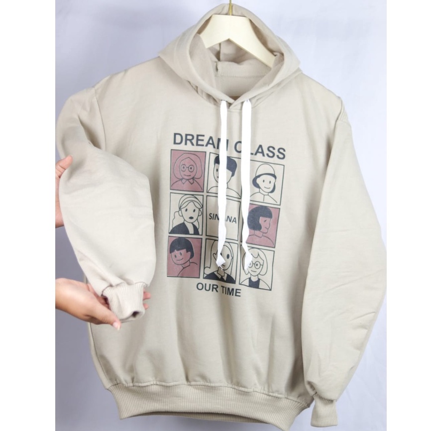 SWEATER HOODIE WANITA / DREAM CLASS HOODIE SWEATER WANITA KOREAN STYLE