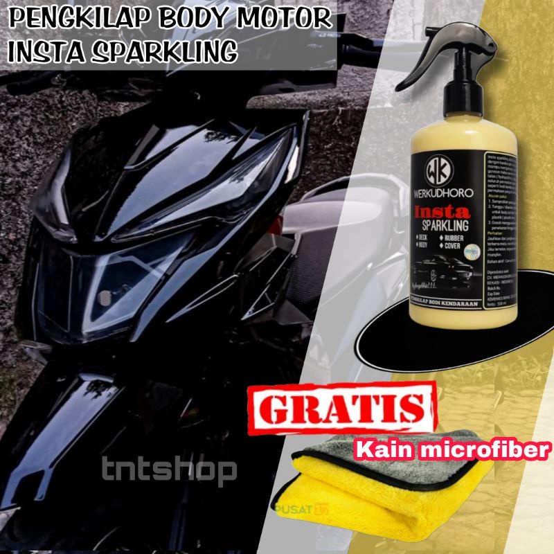 Pengkilap body motor beat Vario Scoopy dll insta sparkling merawat dan melindungi cat motor anda