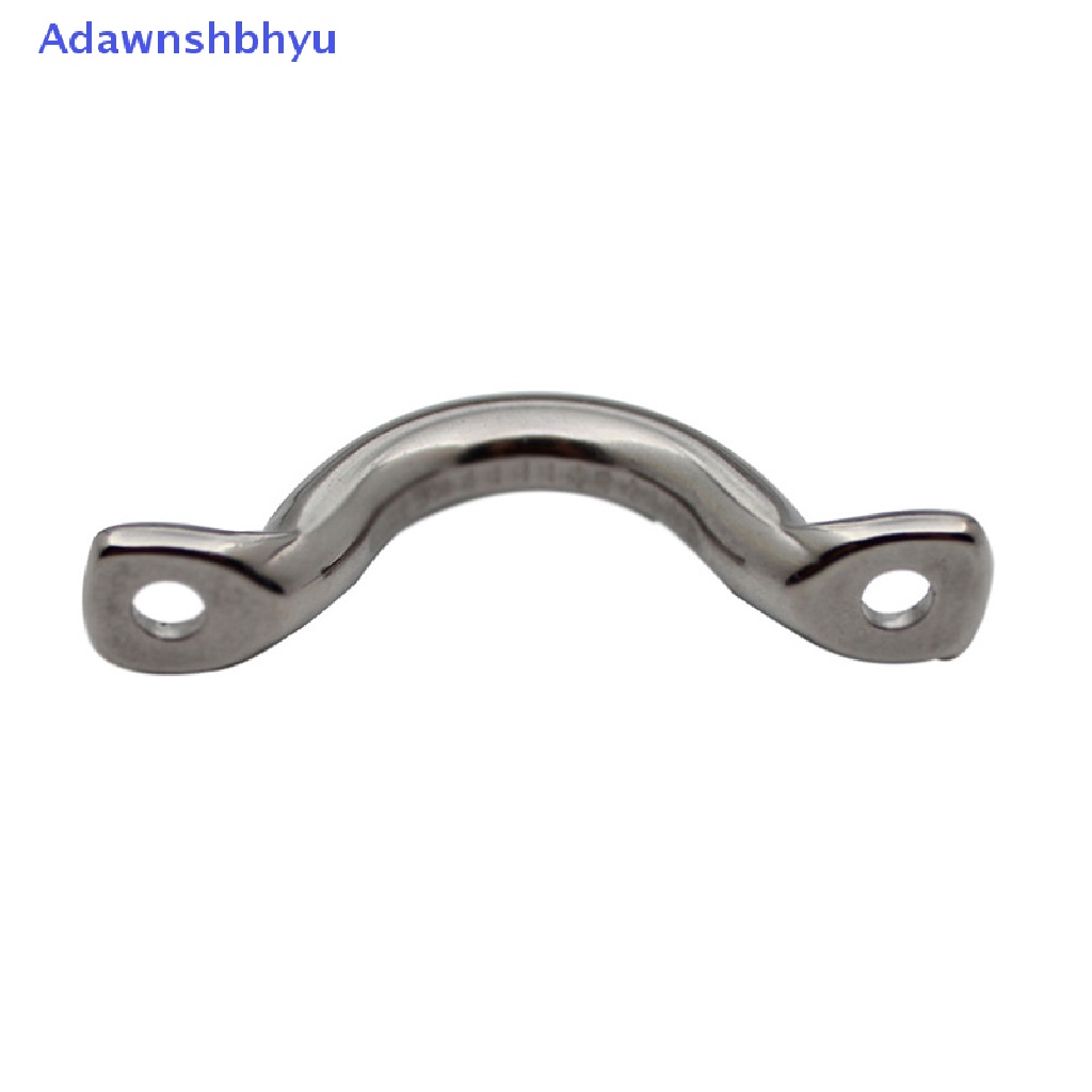 Adhyu 4Pcs Stainless Steel 316tali Mata Kawat Saddle Clip Boat Yacht Kapal Doorknob ID