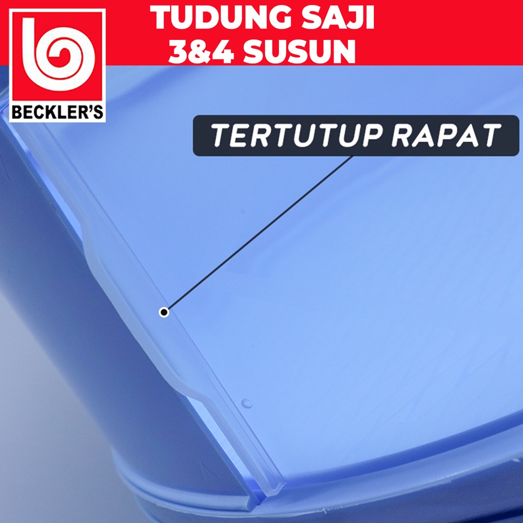 Rak Makanan Susun Meal Cover Penutup Makanan Tetap Hangat Tudung Saji 3/4 susun