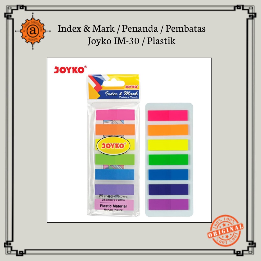

Index & Mark / Penanda / Pembatas Joyko IM-30 / Plastik