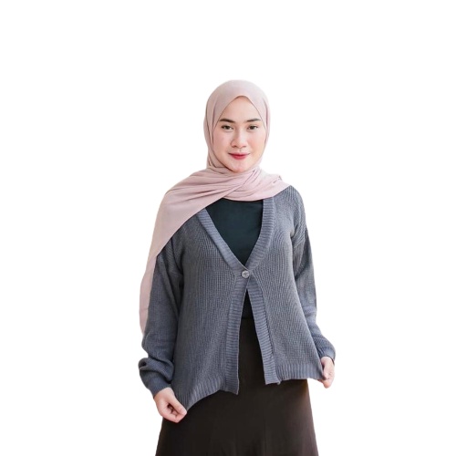 TokoMilkan - Cardigan Rajut Wanita Crop GITA CARDY