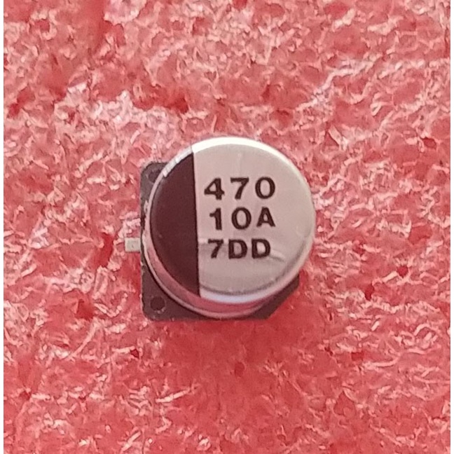 Kapasitor Capasitor Elco SMD 470uF 10v