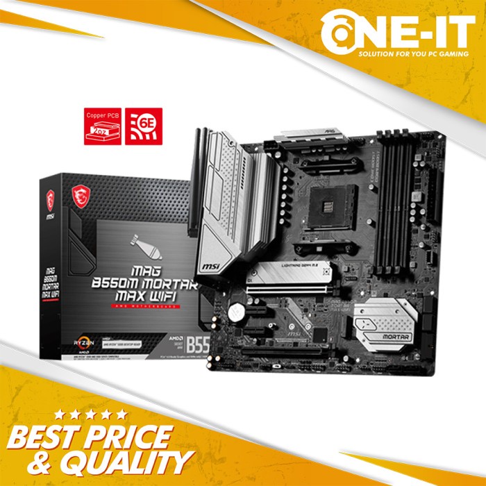 Motherboard MSI MAG B550M MORTAR MAX WIFI AMD AM4 Micro-ATX