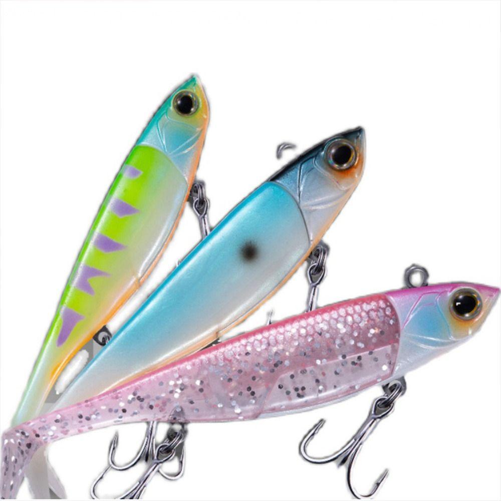 Top Soft bass Umpan T Tail Silikon Lalat Pancing Laut Memimpin Kait Kepala