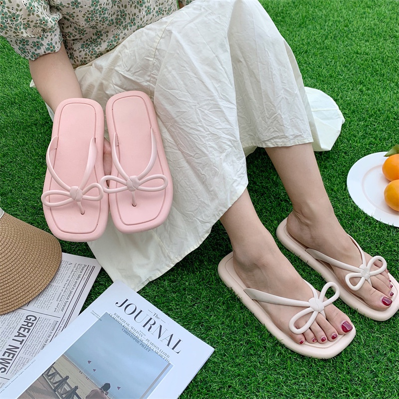 Grosir - S1052 Sandal Pita Korea / Sandal Jepit Model Pita / Sandal Jepit Jelly / Sandal Pita / Sandal Wanita Ala Korea
