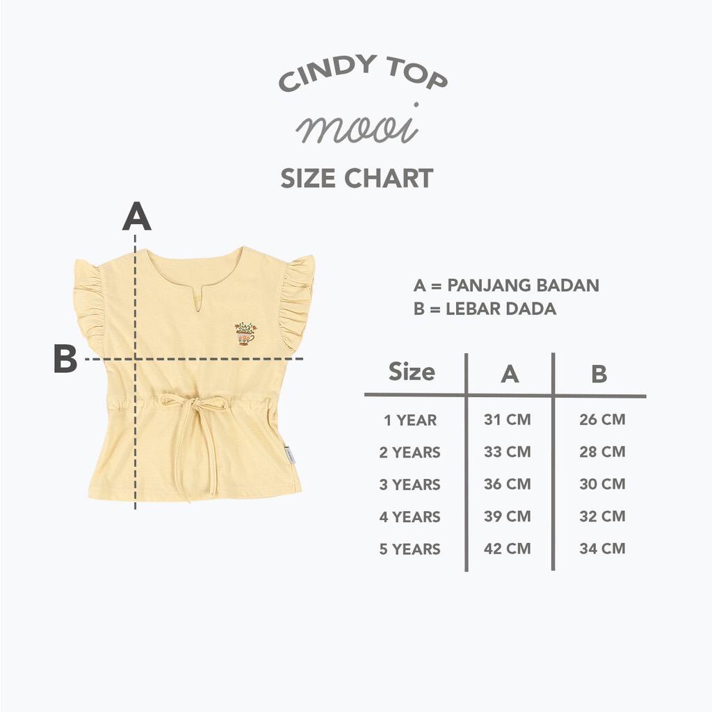 PROMO 7.7 PROMO BAJU LEBARAN MURAH Mooi Cindy Top 1-5 Tahun Atasan Serut Fashion Anak Perempuan