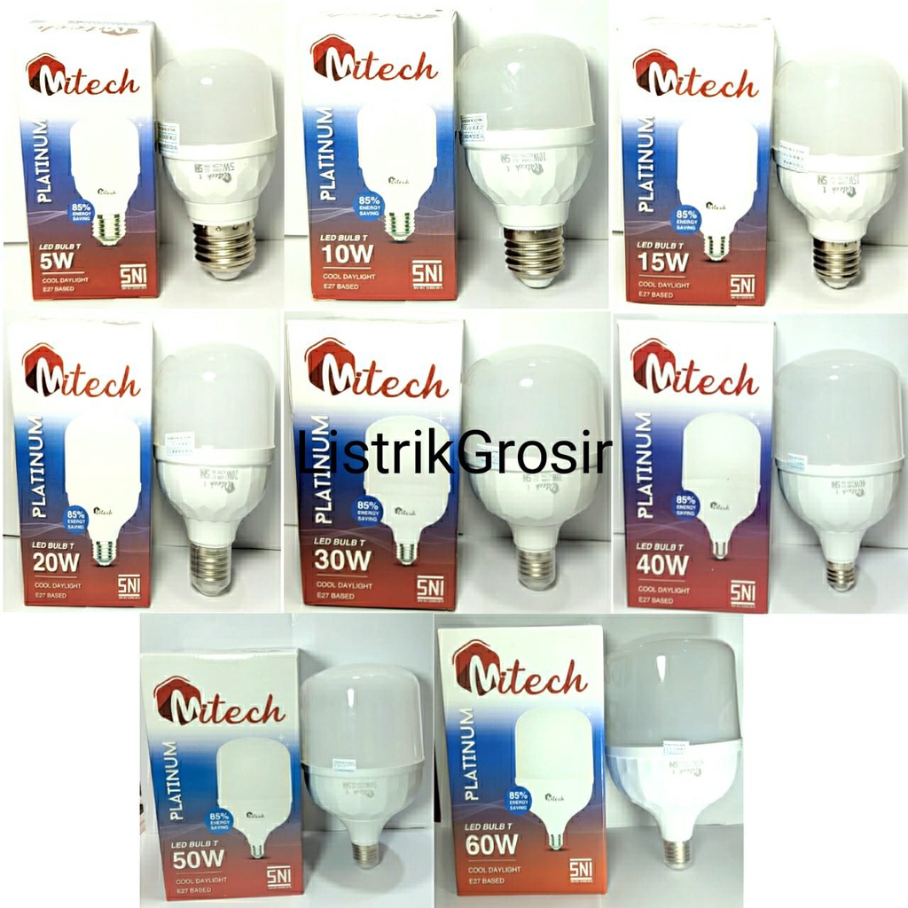 Capsule Lampu Led MITECH PLATINUM T Bulb 10w 10 Watt Bohlam Led Kapsul