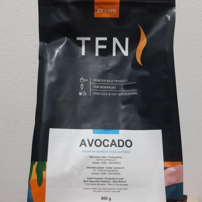 

Toffin Frappe Avocado Powder 800gr