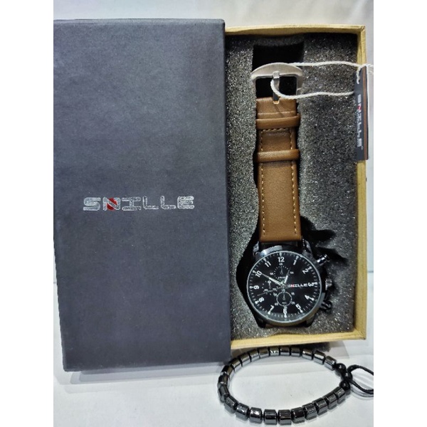 JAM TANGAN KULIT SNILLE 1023 G