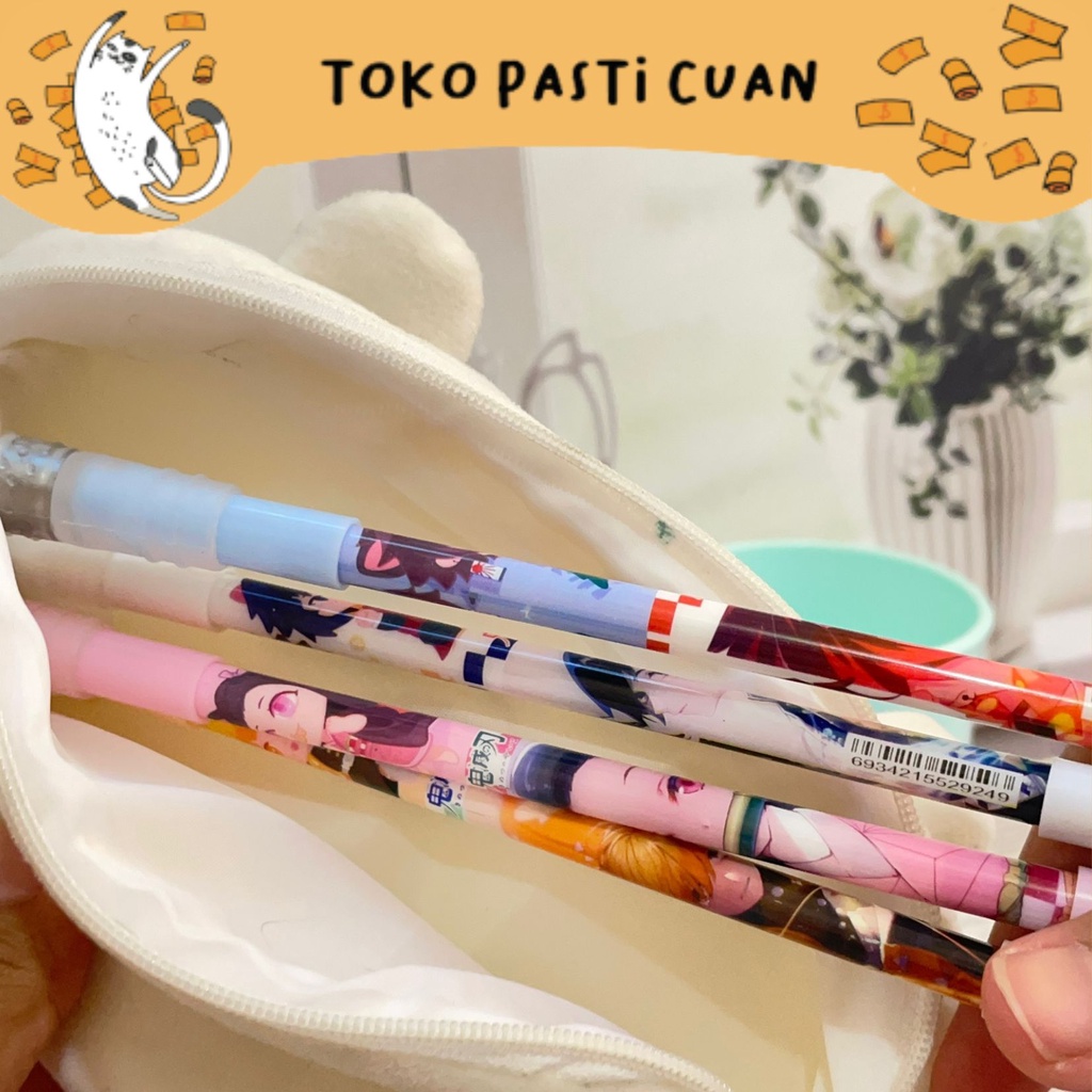 

pulpen pen gel putar magnet karakter demon slayer pena lucu tinta hitam bisa COD pen imut keren pulpen unik atk kebutuhan anak sekolah termurah import