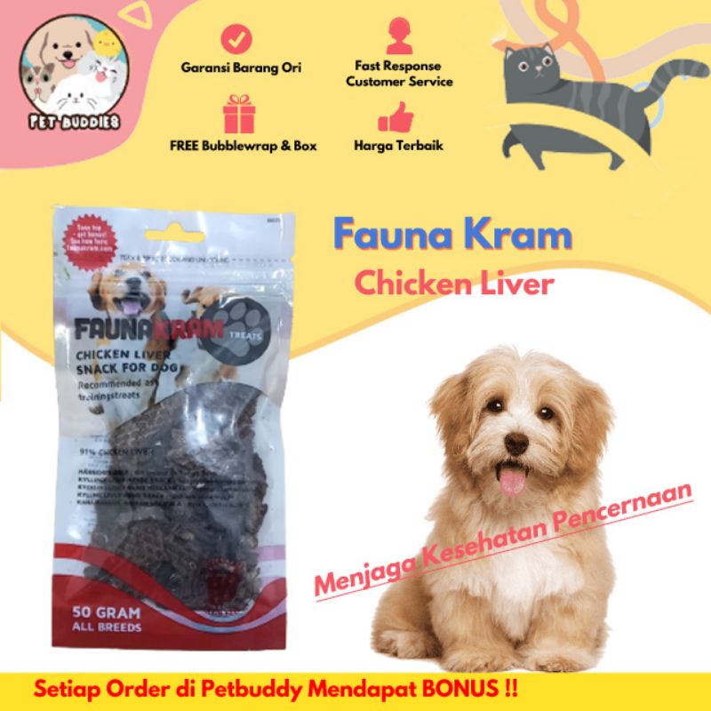 [FREE BONUS]Fauna Kram Snack Kucing dan Anjing/Doggy Dental Treats