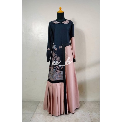 Gamis Najla-Custom Made-Pre Order-Gamis Batik- Abaya Wanita Muslimah Syar'i-Sarimbit Batik-Custom Si