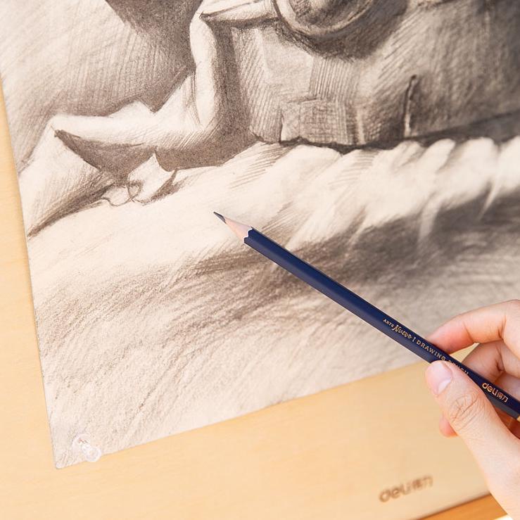 

✺✺ Deli Drawing Pencil / Pensil H/B/2B/HB untuk Menggambar 12pcs/BOX S999