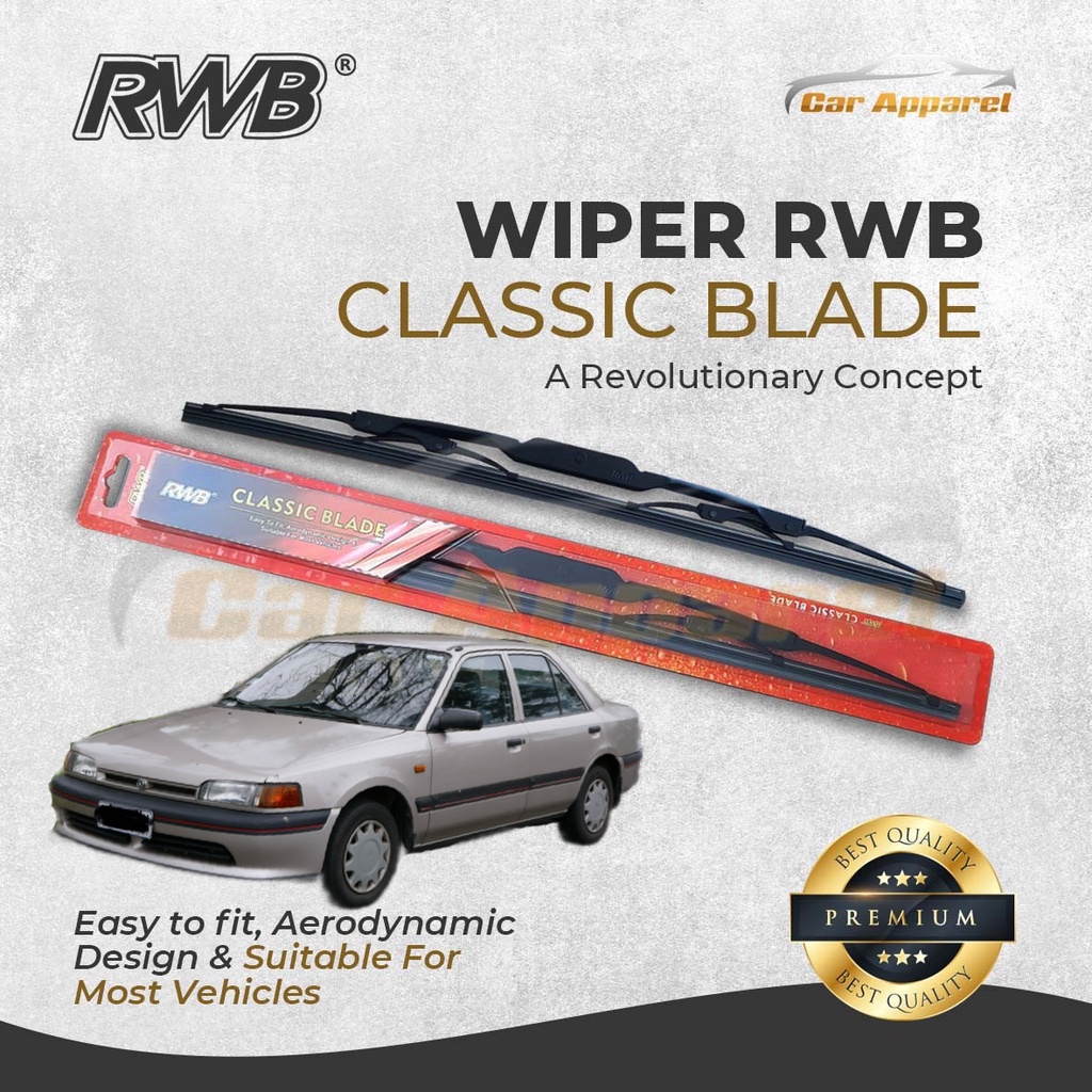 Wiper RWB Classic Mazda 323 INTERPLAY 1991 Hybrid / Windshield Mazda