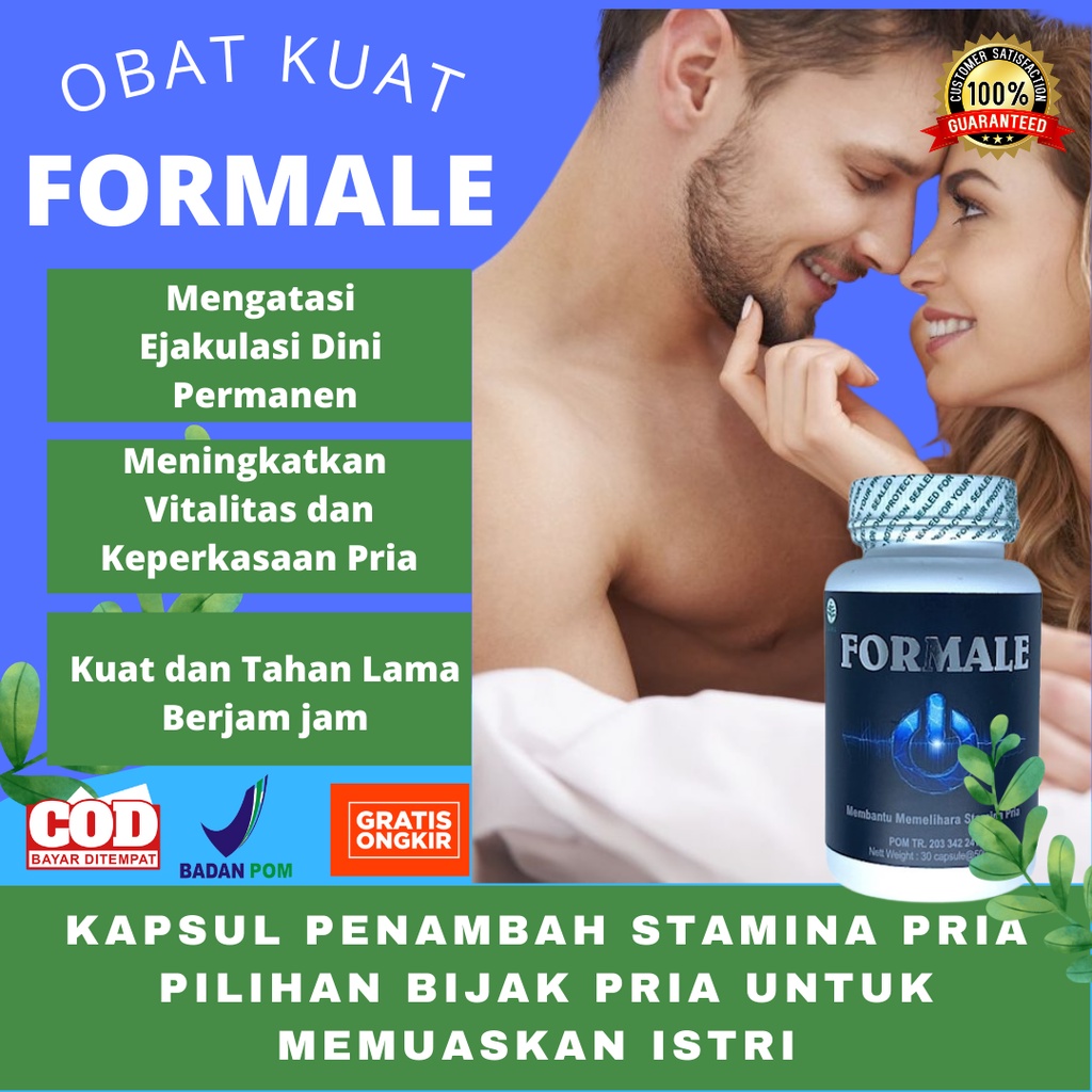FORMALE OBAT KUAT PRIA TAHAN LAMA SEX OBAT EJAKULASI DINI PRIA LEMAH SYAHWAT Permanen Bpom Ampuh
